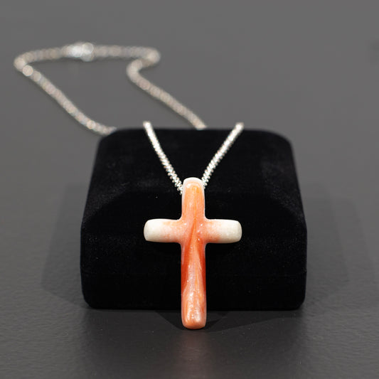 Orange Drift Cross Necklace