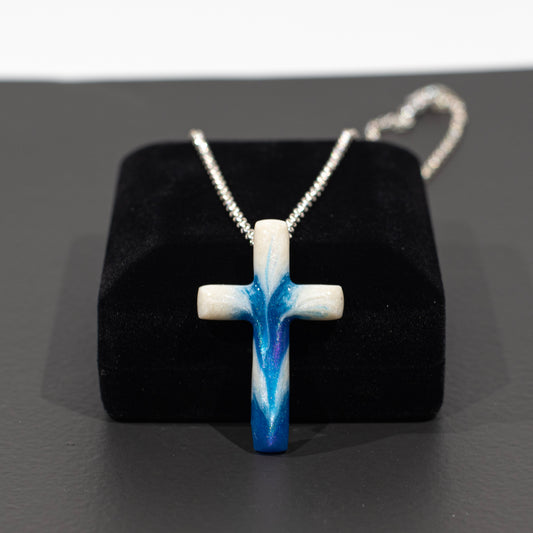 Icey Flow Cross Necklace